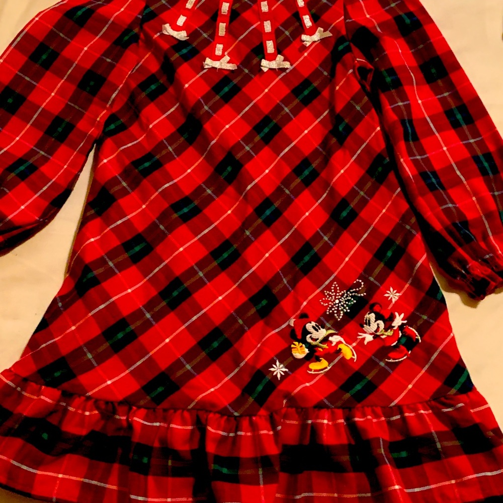 Disney Mickey/Minnie Mouse Christmas Plaid Pijama